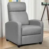 Recliner Chair with Adjustable Backrest - Grey