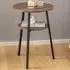Round 2 Shelf Side Table - Walnut