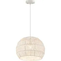 Round Paper Pendant Ceiling Light - Beige