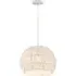 Round Paper Pendant Ceiling Light - Beige