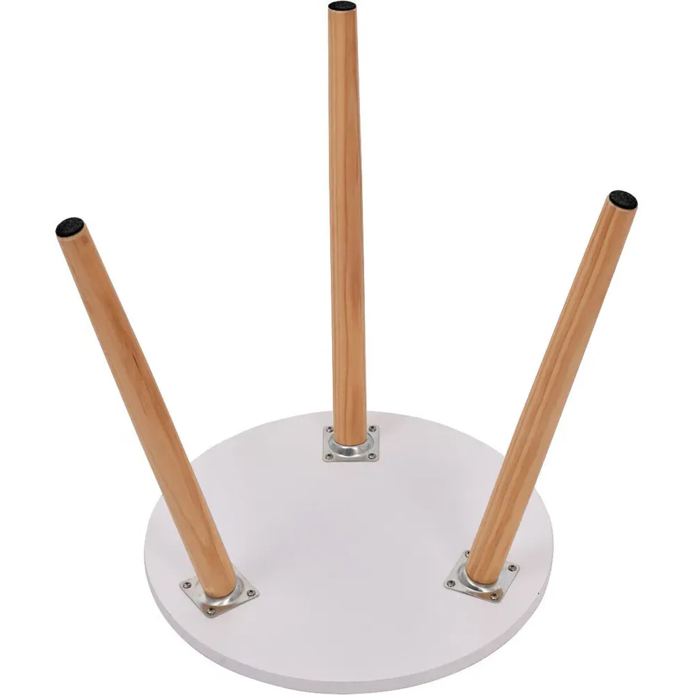 Round Side Table - White, Wood