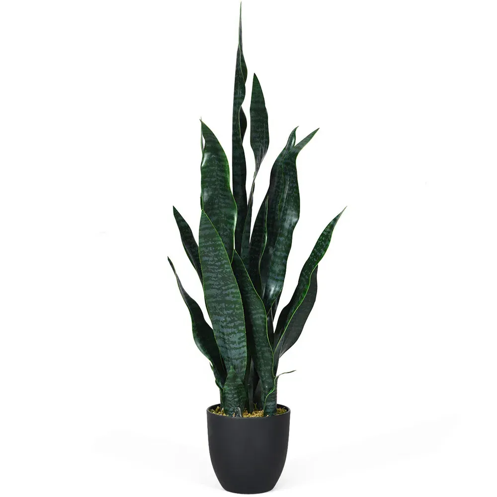 Sansevieria Artificial Plant with Pot 93cm - Green, PEVA image