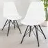 Set of 2 Dining Chairs - White