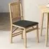 Set of 2 Foldable Dining Chairs - Black