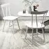 Set of 2 Windsor Chairs - White, Rubber Wood