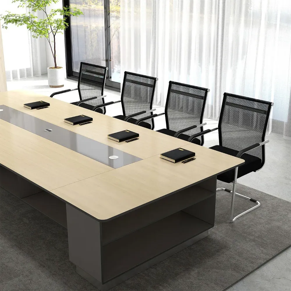 Set of 4 Executive Office Chairs - Black