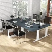 Set of 4 Executive Office Chairs - Black