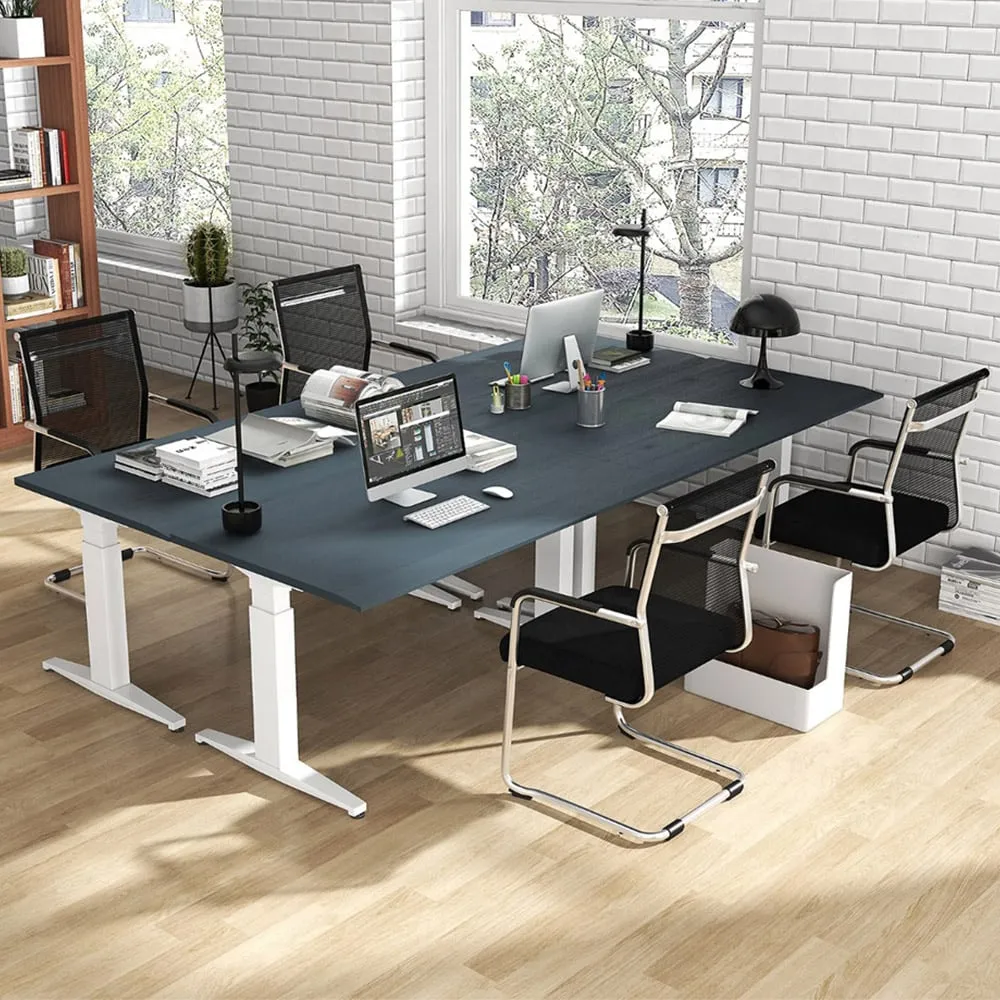 Set of 4 Executive Office Chairs - Black