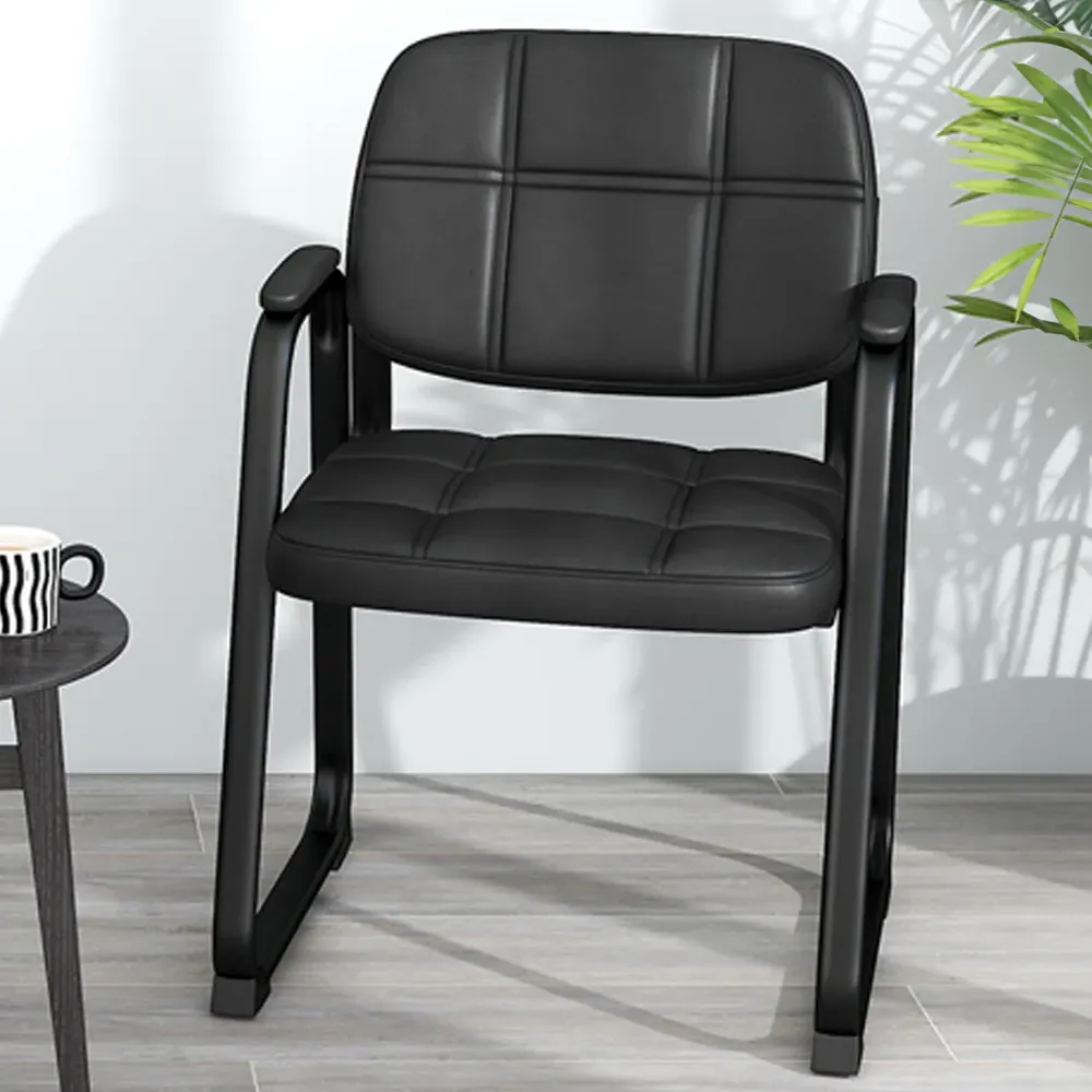 Set of 4 Office Chairs - Black