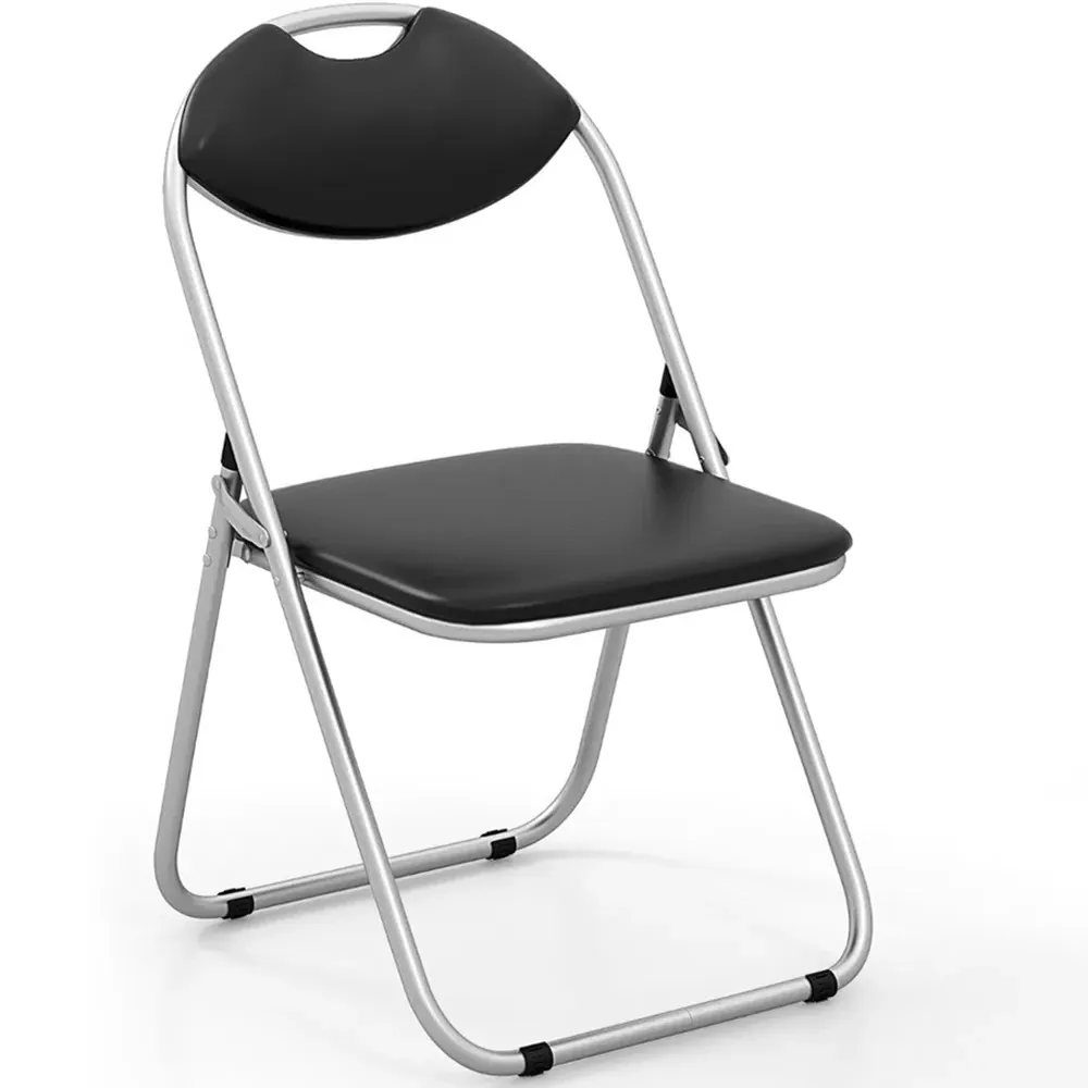 Set of 6 Foldable Dining Chairs - Black