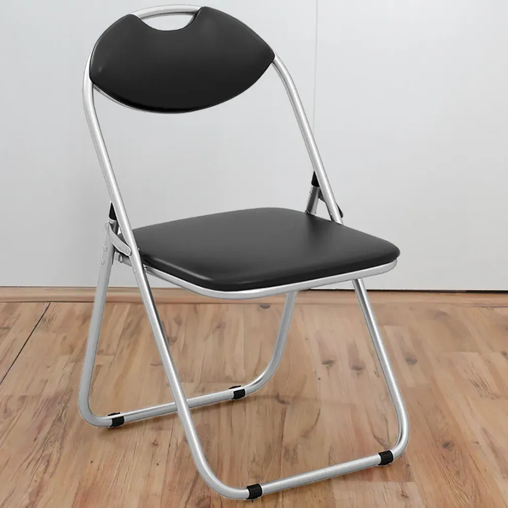 Set of 6 Foldable Dining Chairs - Black