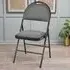 Set of 6 Foldable Dining Chairs - Grey