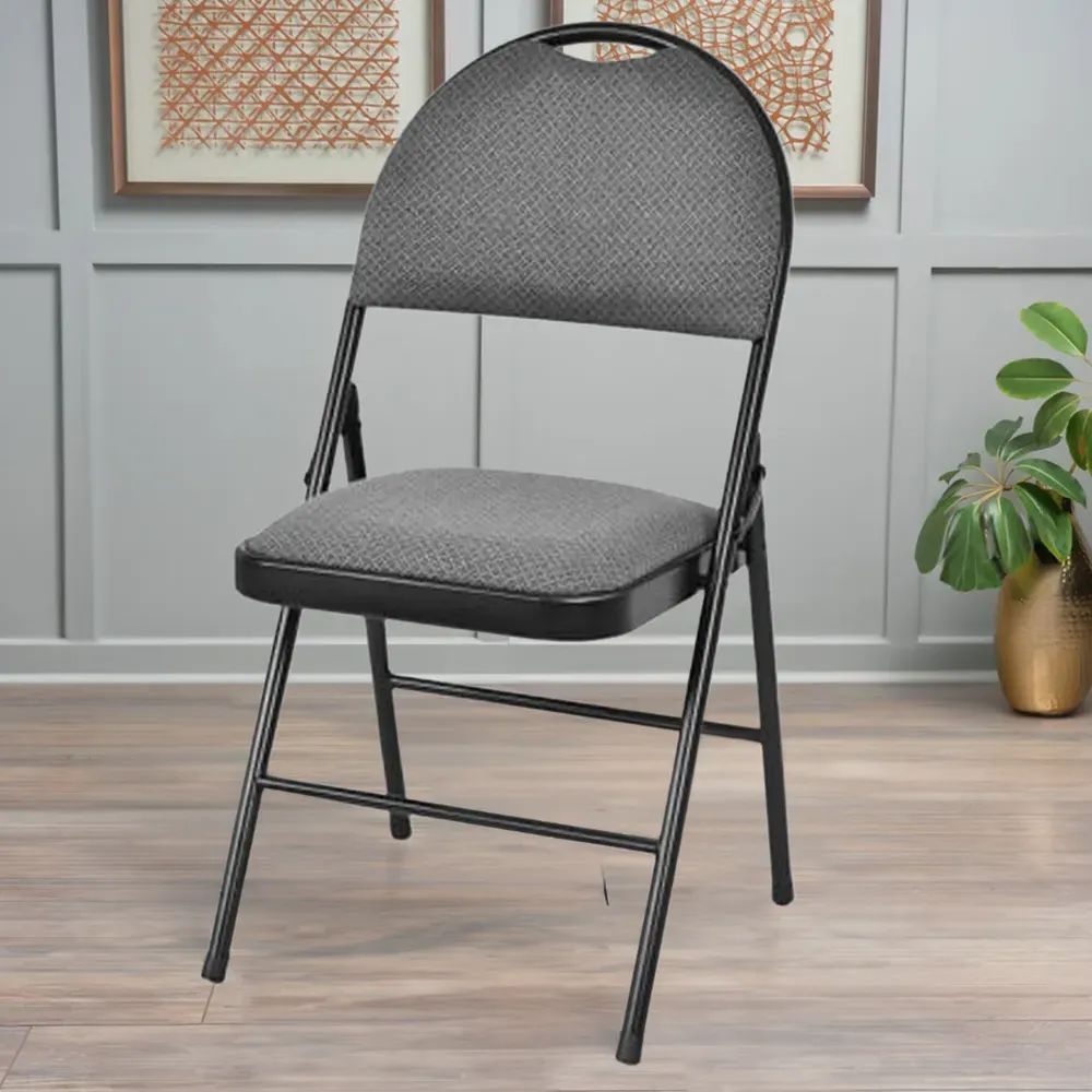 Set of 6 Foldable Dining Chairs - Grey