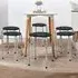 Set of 6 Stackable Dining Stools - Grey