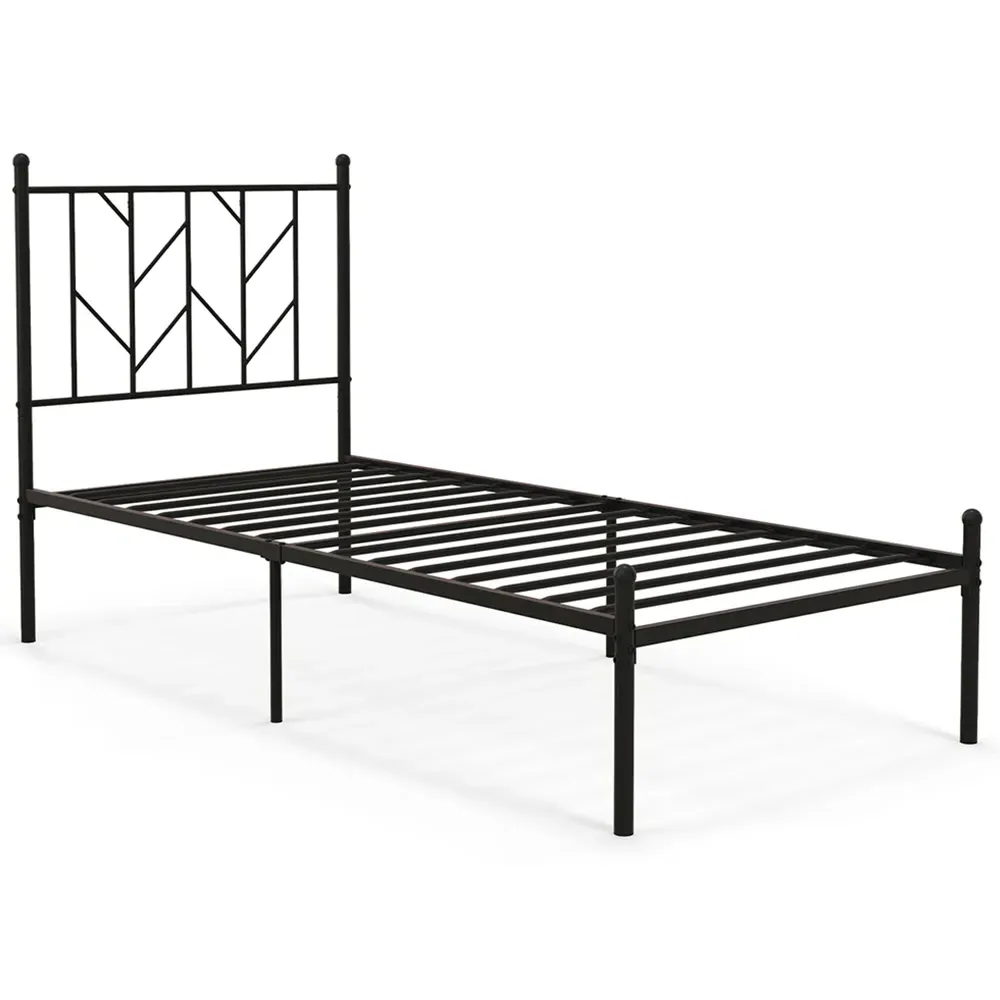 Single Bed Frame - Black, Metal