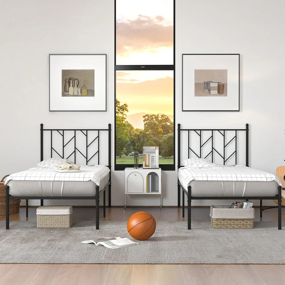 Single Bed Frame - Black, Metal