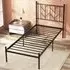 Single Bed Frame - Black, Metal