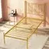 Single Bed Frame - Gold, Metal
