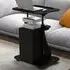Single Door 2 Shelf Laptop Table - Black