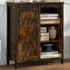 Single Door 3 Shelf Buffet Cabinet - Brown