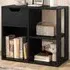 Single Drawer 3 Shelf Wooden Storage Cabinet - Black