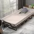 Single Folding Bed with Memory Foam Mattress - White