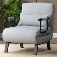 Single Light Grey Sofa Bed