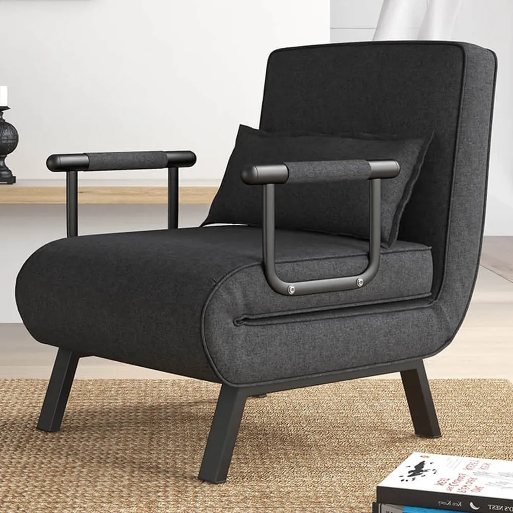 Single Seater Grey Sofa Bed