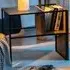Single Shelf C Shaped Reversible End Table - Multi