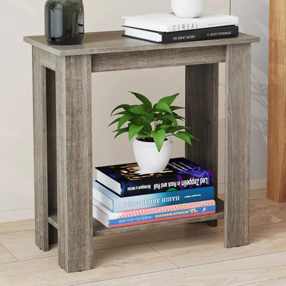 Single Shelf End Table - Grey image