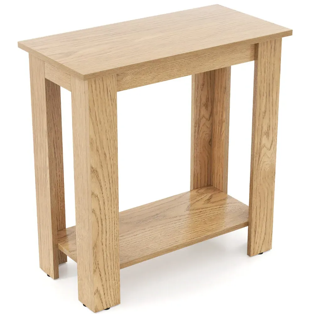 Single Shelf End Table - Natural