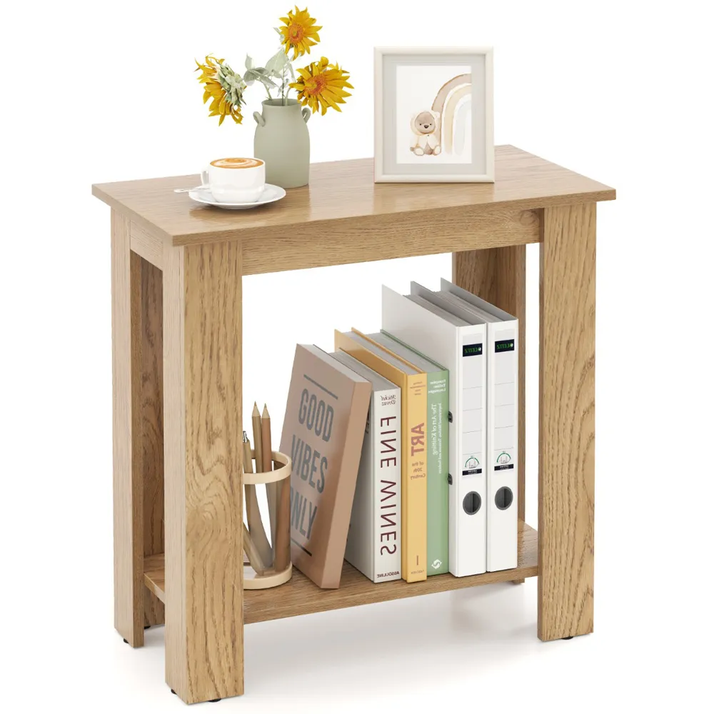 Single Shelf End Table - Natural