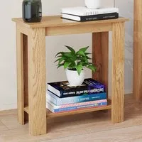 Single Shelf End Table - Natural