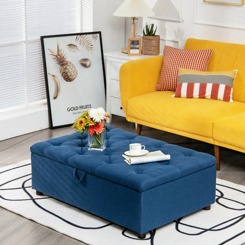 Single Sleeper Convertible Sofa Bed with Mattress - Blue