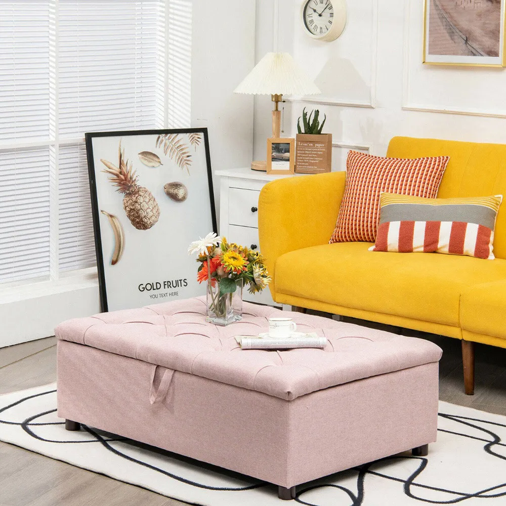 Single Sleeper Convertible Sofa Bed with Mattress - Pink