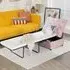 Single Sleeper Convertible Sofa Bed with Mattress - Pink