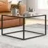 Square Glass Top Coffee Table - Clear