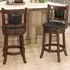 Swivel Bar Stool Set of 2 - PVC Leather