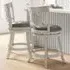 Swivel Bar Stool Set of 2 - White