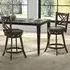 Swivel Upholstered Counter Height Bar Stool Set of 2 - Multi