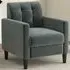 Tufted Armchair - Grey, Velvet