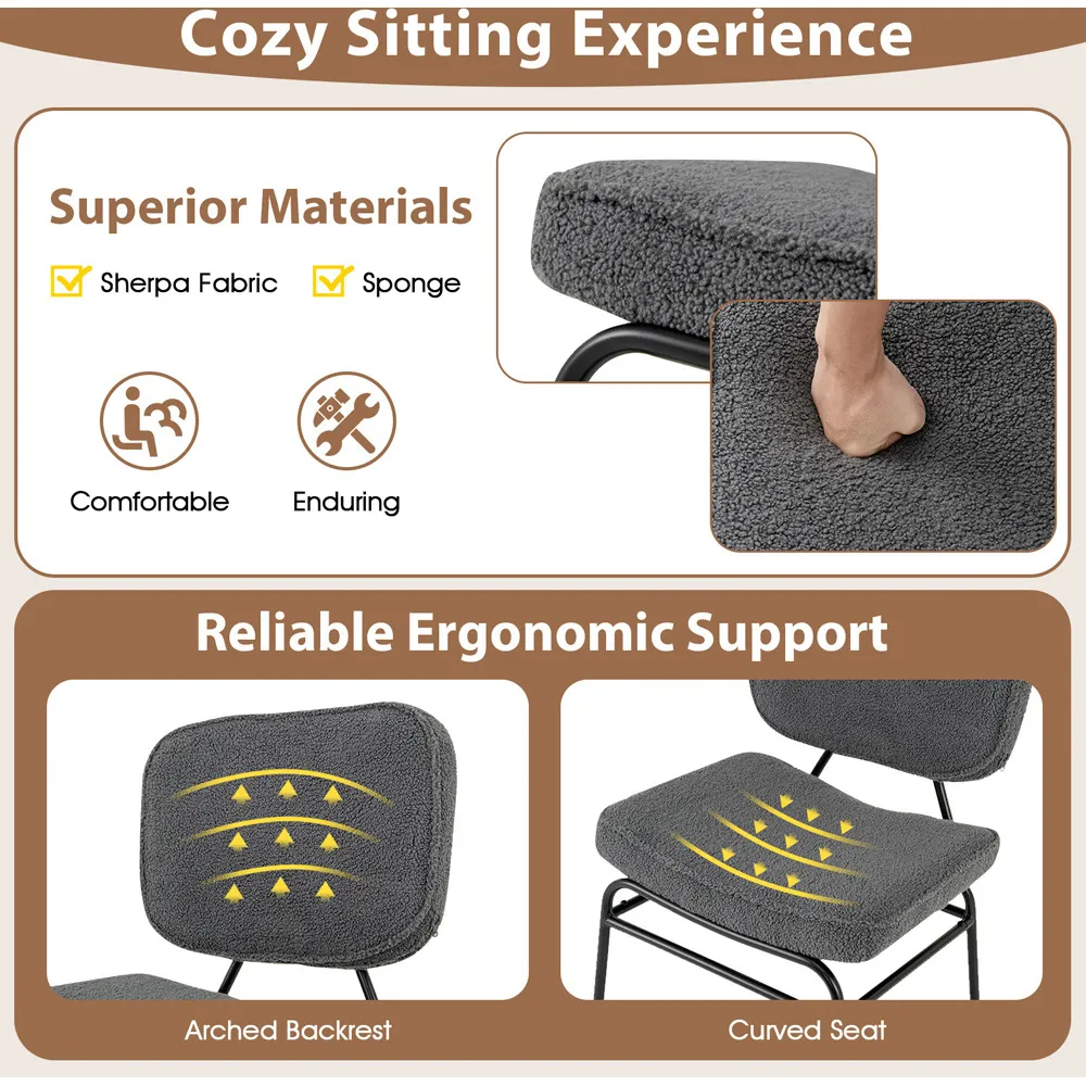 Upholstered Accent Chair - Grey