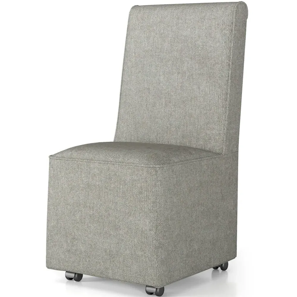 Upholstered Accent Chair - Grey, Linen