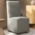 Upholstered Accent Chair - Grey, Linen