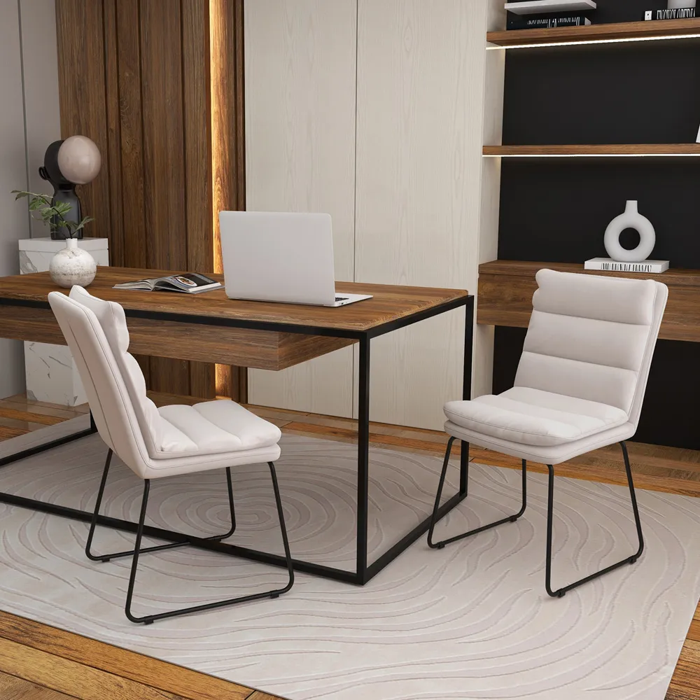 Upholstered Accent Chair - White