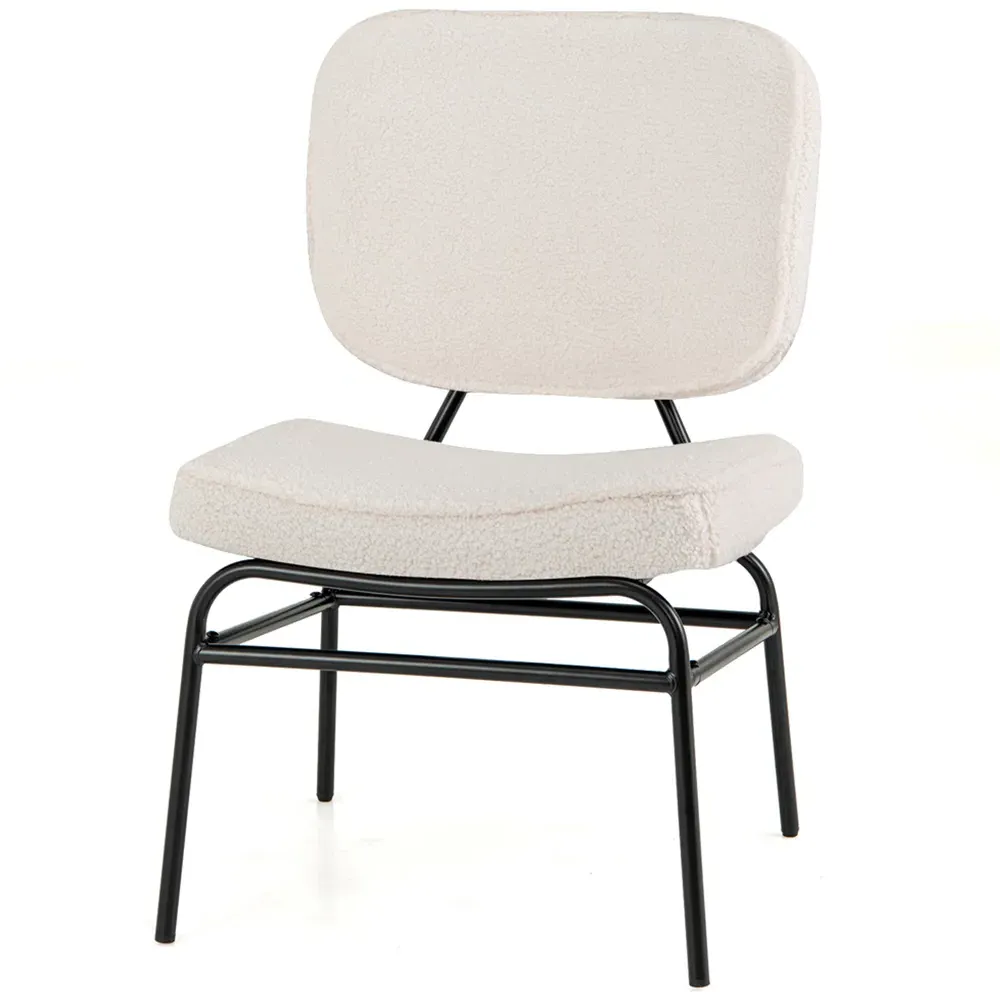 Upholstered Accent Chair - White