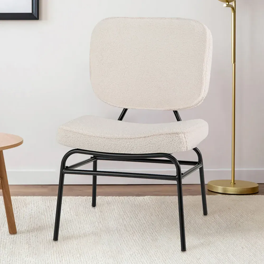 Upholstered Accent Chair - White image