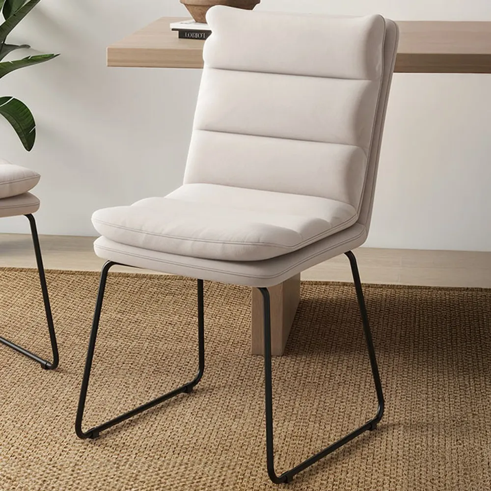 Upholstered Accent Chair - White