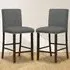 Upholstered Bar Stool Set of 2 - Grey
