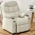 Upholstered Lounge Recliner Chair - Beige